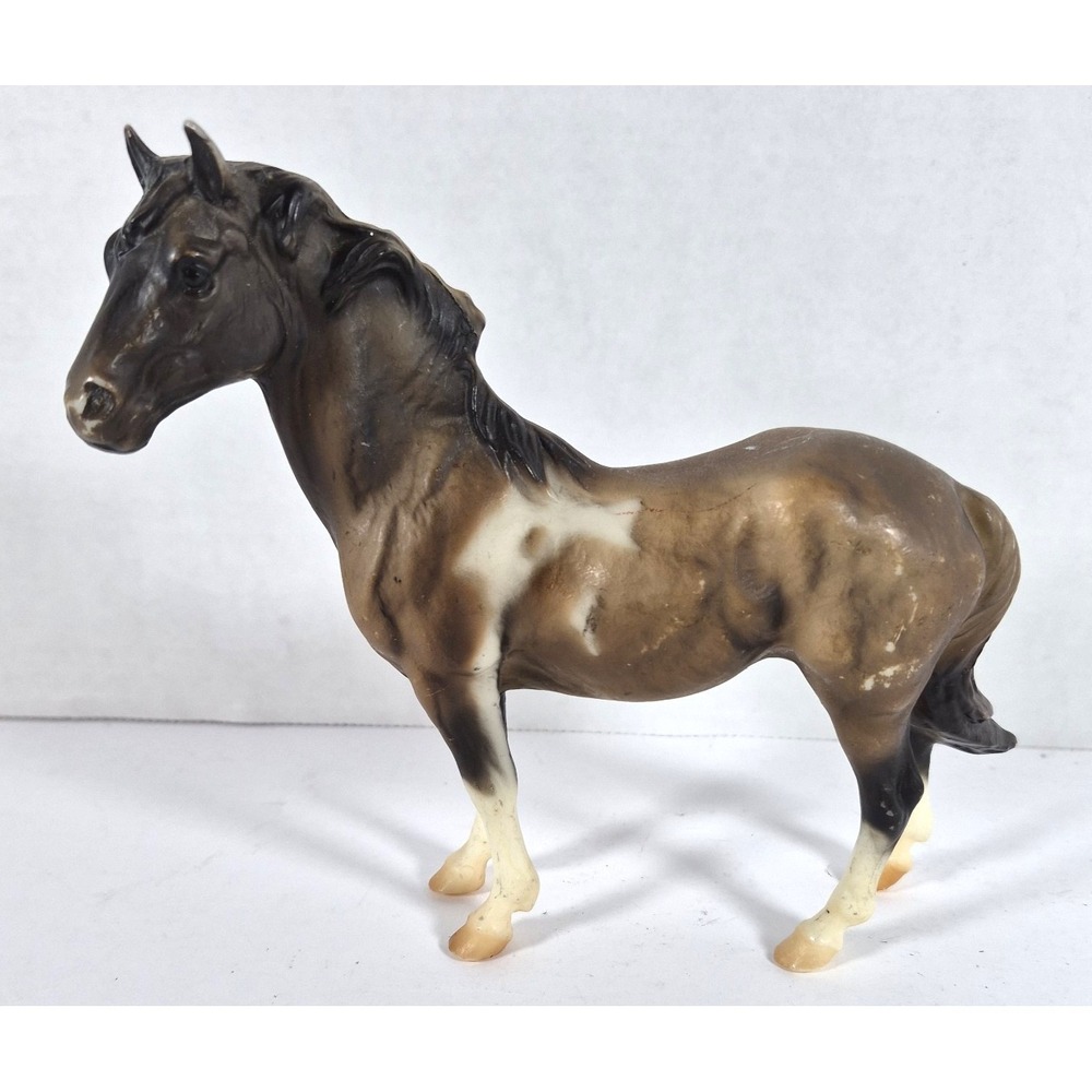 Breyer Mustang Stallion Classic Horse Size Brown Pinto Good #3353 Family Set